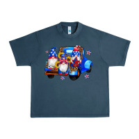 Midnight Navy american flag gnomes truck sunflowers star leopard Urban Heavy Tee - Artiststas