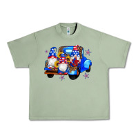 Oil Green american flag gnomes truck sunflowers star leopard Urban Heavy Tee - Artiststas