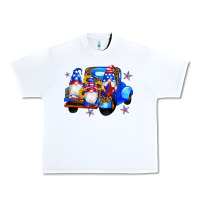 White american flag gnomes truck sunflowers star leopard Urban Heavy Tee - Artiststas