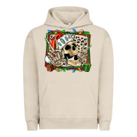 Pigment French Oak Christmas happy skeleton Urban Hoodie - Jasminsmagicworld