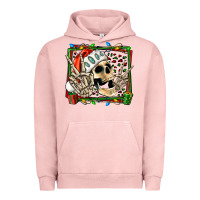 Pigment Salmon Christmas happy skeleton Urban Hoodie - Jasminsmagicworld
