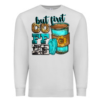 Dove Grey but first coffee Premium Sweatshirt - Zillion Design Studio