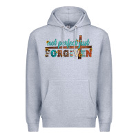Heather Grey not perfect just forgiven Premium Hoodie - Artiststas