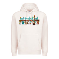Pale Pink not perfect just forgiven Premium Hoodie - Artiststas