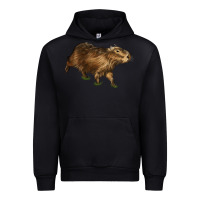 Black Capybara Urban Hoodie - LillyAllenDesigns
