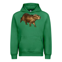 Emerald Capybara Urban Hoodie - LillyAllenDesigns