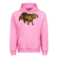 Fuchsia Pink Capybara Urban Hoodie - LillyAllenDesigns