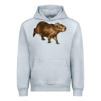 Heather Grey Capybara Urban Hoodie - LillyAllenDesigns