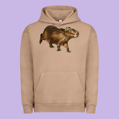Capybara Urban Hoodie Designed By Lillyallendesigns