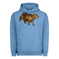 Pigment Pebble Blue Capybara Urban Hoodie - LillyAllenDesigns