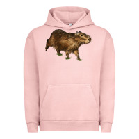 Pigment Salmon Capybara Urban Hoodie - LillyAllenDesigns