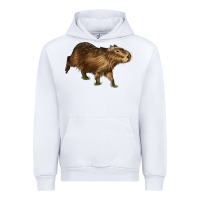White Capybara Urban Hoodie - LillyAllenDesigns