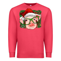 Cardinal christmas pig Premium Sweatshirt - RanaPortraitStore