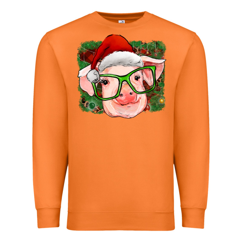 Christmas Pig Premium Sweatshirt by RanaPortraitStore | Teevron