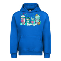 Cobalt winter Christmas tree cakes coffee Urban Hoodie - Jasminsmagicworld