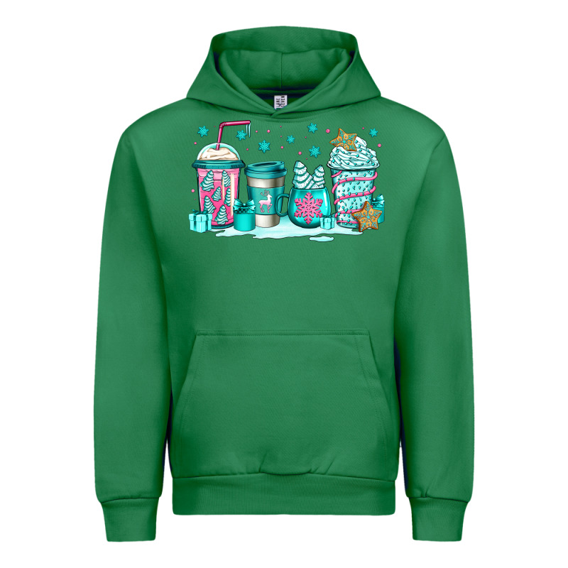 Winter Christmas Tree Cakes Coffee Urban Hoodie by Jasminsmagicworld | Teevron