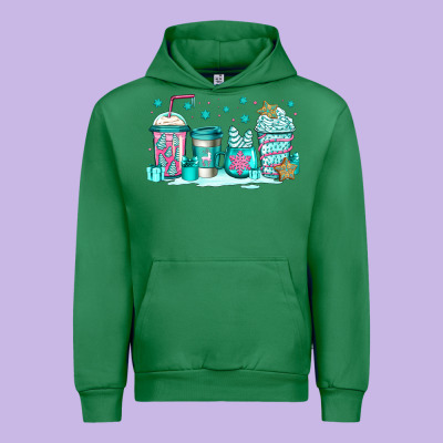 Winter Christmas Tree Cakes Coffee Urban Hoodie Designed By Jasminsmagicworld