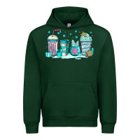 Forest Green winter Christmas tree cakes coffee Urban Hoodie - Jasminsmagicworld