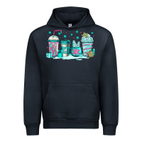 Navy winter Christmas tree cakes coffee Urban Hoodie - Jasminsmagicworld