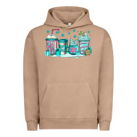 Pigment Burro winter Christmas tree cakes coffee Urban Hoodie - Jasminsmagicworld