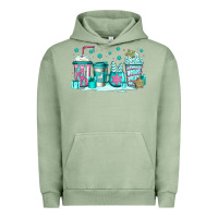 Pigment Oil Green winter Christmas tree cakes coffee Urban Hoodie - Jasminsmagicworld