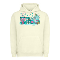 Pigment Pistachio winter Christmas tree cakes coffee Urban Hoodie - Jasminsmagicworld