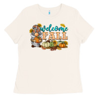 Bone welcome fall gnome Ladies Tee - BarkalooDesign