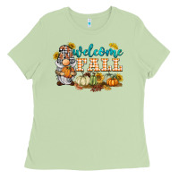 Matcha welcome fall gnome Ladies Tee - BarkalooDesign