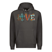Smoke western love with cross Premium Hoodie - Artiststas