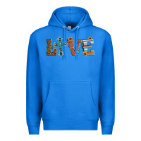 True Royal western love with cross Premium Hoodie - Artiststas
