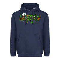 Navy st patricks day lucky nurse Heavyweight Hoodie - RanaPortraitStore
