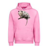 Fuchsia Pink opossum Urban Hoodie - LillyAllenDesigns