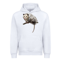 White opossum Urban Hoodie - LillyAllenDesigns