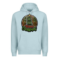 Blue Mist happy christmas black Premium Hoodie - JahusDesignShop