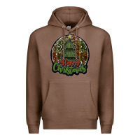 Chestnut happy christmas black Premium Hoodie - JahusDesignShop