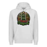 Dove Grey happy christmas black Premium Hoodie - JahusDesignShop