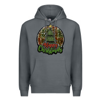 Rock happy christmas black Premium Hoodie - JahusDesignShop