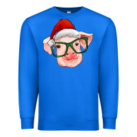 True Royal christmas pig with santa claus hat Premium Sweatshirt - RanaPortraitStore