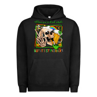 Pigment Black when you're dead inside but it's st patricks Urban Hoodie - Jasminsmagicworld