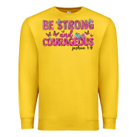 Lemon be strong and courageous Premium Sweatshirt - texasbilliewilder