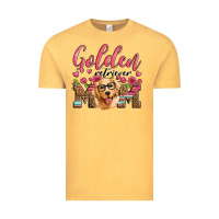 Vintage Mustard golden retriever mom Vintage Tee - Artiststas