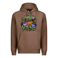 Chestnut Drink up witches white Premium Hoodie - JahusDesignShop