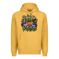 Mustard Drink up witches white Premium Hoodie - JahusDesignShop