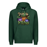 Sports Green Drink up witches white Premium Hoodie - JahusDesignShop