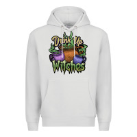 Dove Grey Drink up witches white Premium Hoodie - JahusDesignShop