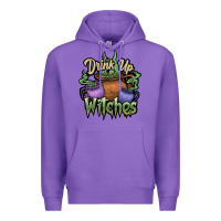 Purple Drink up witches white Premium Hoodie - JahusDesignShop