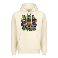 Sandshell Drink up witches white Premium Hoodie - JahusDesignShop