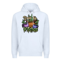 White Drink up witches white Premium Hoodie - JahusDesignShop