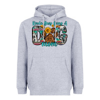 Heather Grey kinda busy being a dog mom Heavyweight Hoodie - Zillion Design Studio