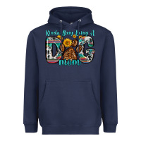 Navy kinda busy being a dog mom Heavyweight Hoodie - Zillion Design Studio